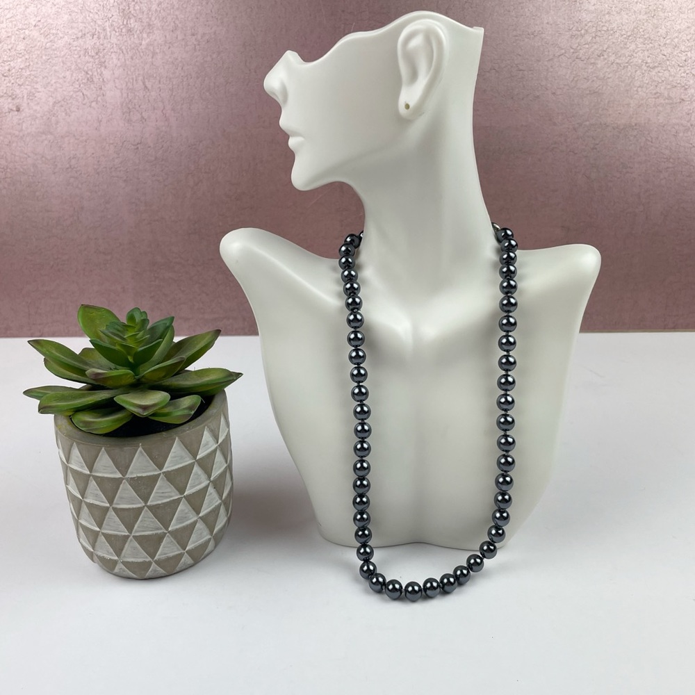 Talbots Blue Black Pearl Strand Necklace Women Jewelry Fashion